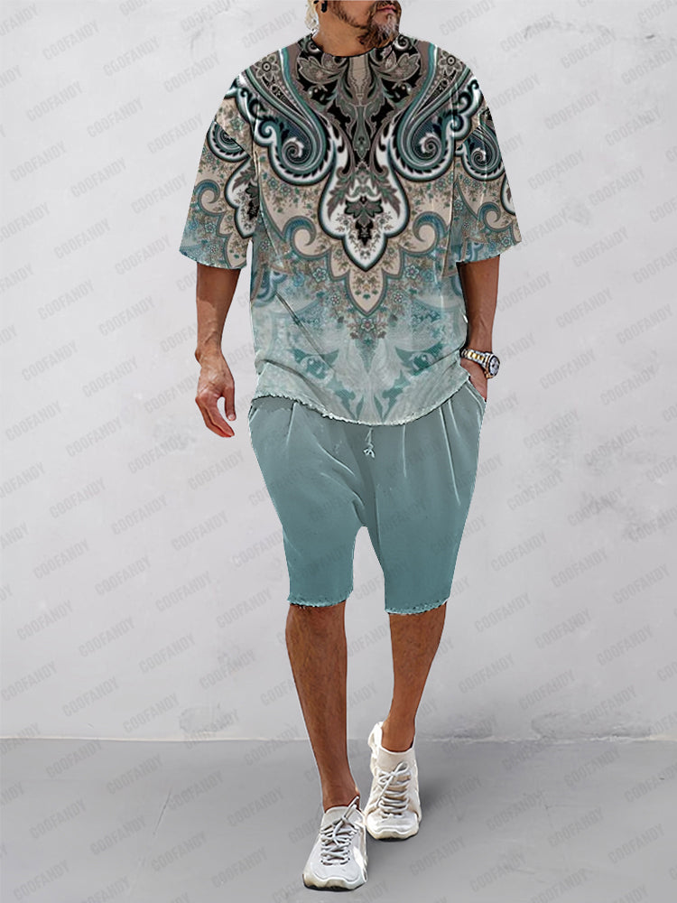 Cozy Creative Printed Athleisure Set - Image 4