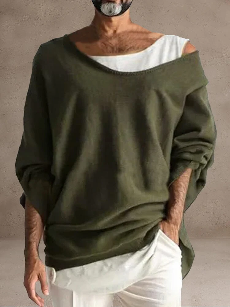 Cozy Fake Two-Piece Top - Image 2
