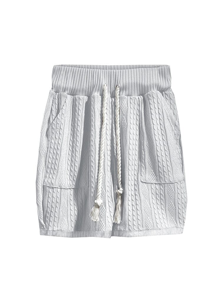 Casual Cable Knit T-shirt Set - Image 7