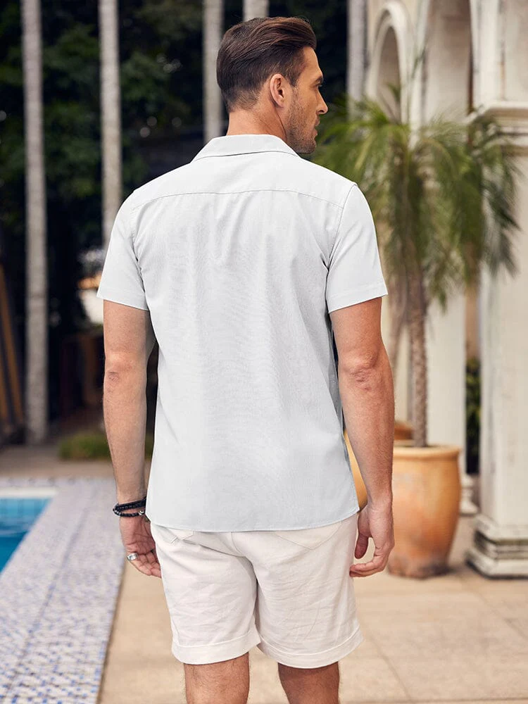 Cozy Linen Blend Lapel Shirt (US Only) - Image 12