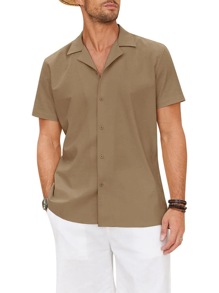 Cozy Linen Blend Lapel Shirt (US Only) - Image 5