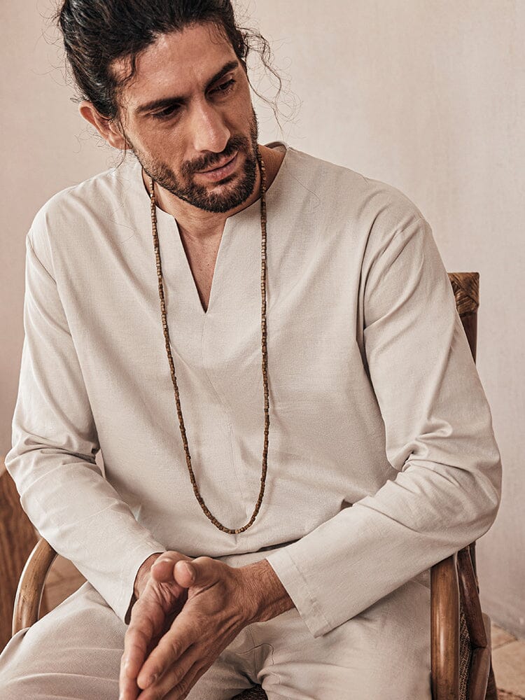 Cozy Linen Blend Shirt Set - Image 4