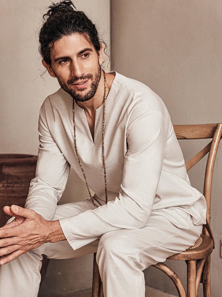 Cozy Linen Blend Shirt Set - Image 5