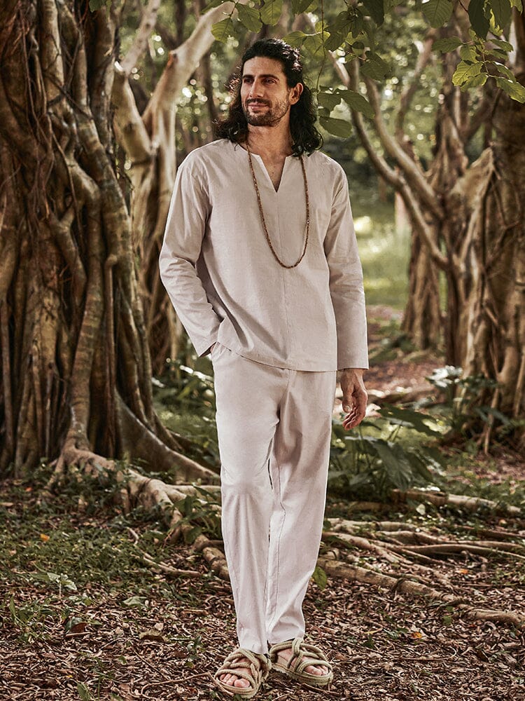 Cozy Linen Blend Shirt Set - Image 7