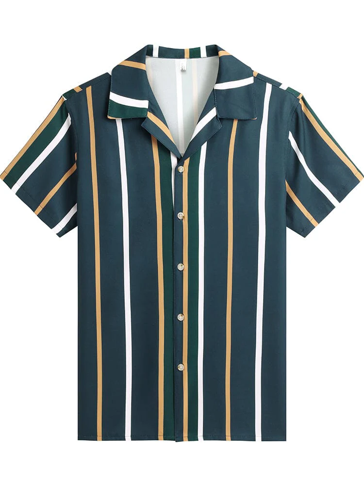 Cozy Stripe Splicing Shirt (US Only) - Image 10