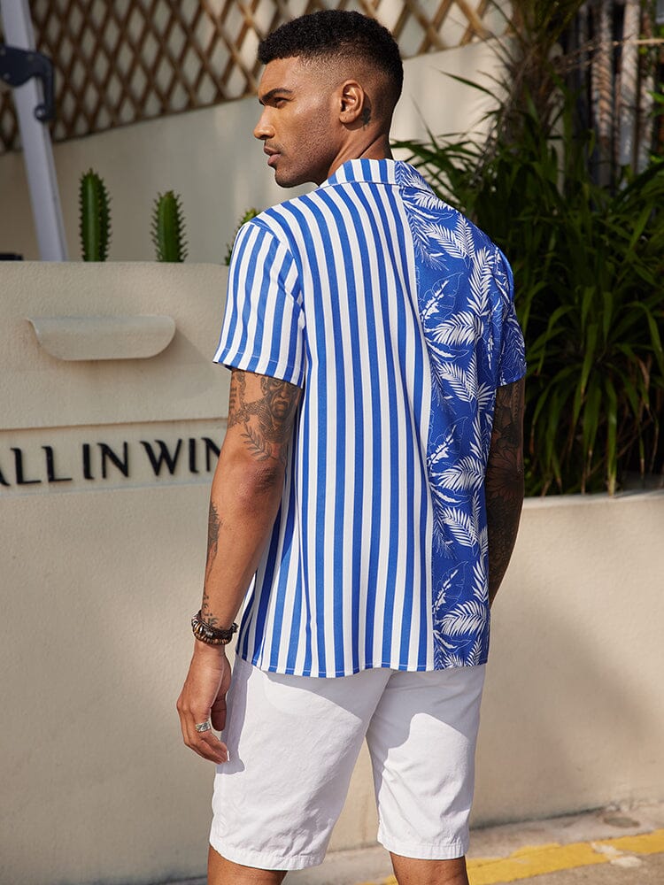 Cozy Stripe Splicing Shirt (US Only) - Image 12