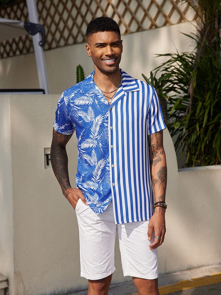 Cozy Stripe Splicing Shirt (US Only) - Image 2