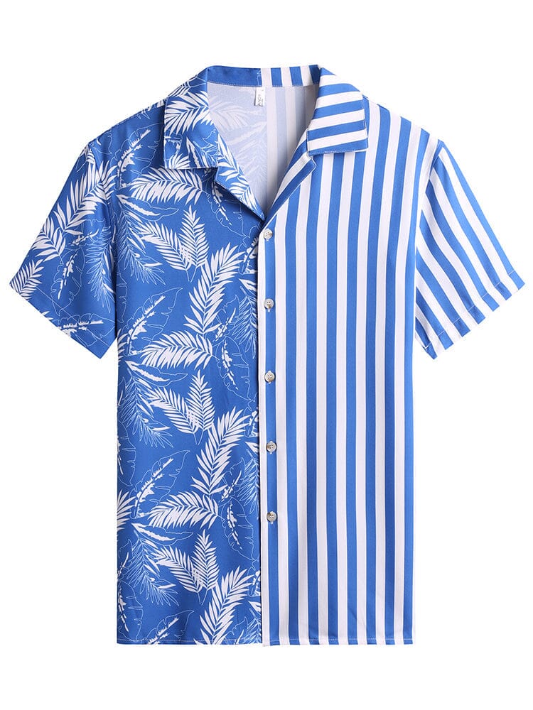Cozy Stripe Splicing Shirt (US Only) - Image 3