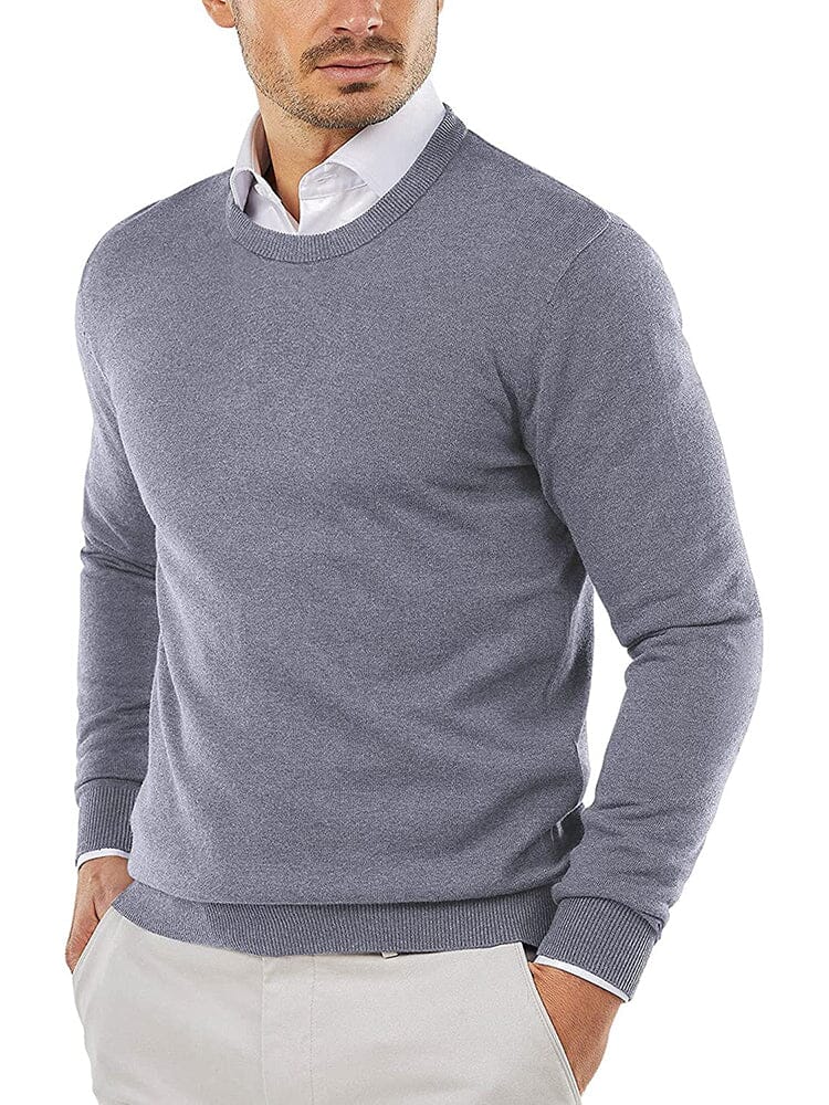 Crew Neck Slim Fit Pullover Knitted Sweater (US Only) - Image 10