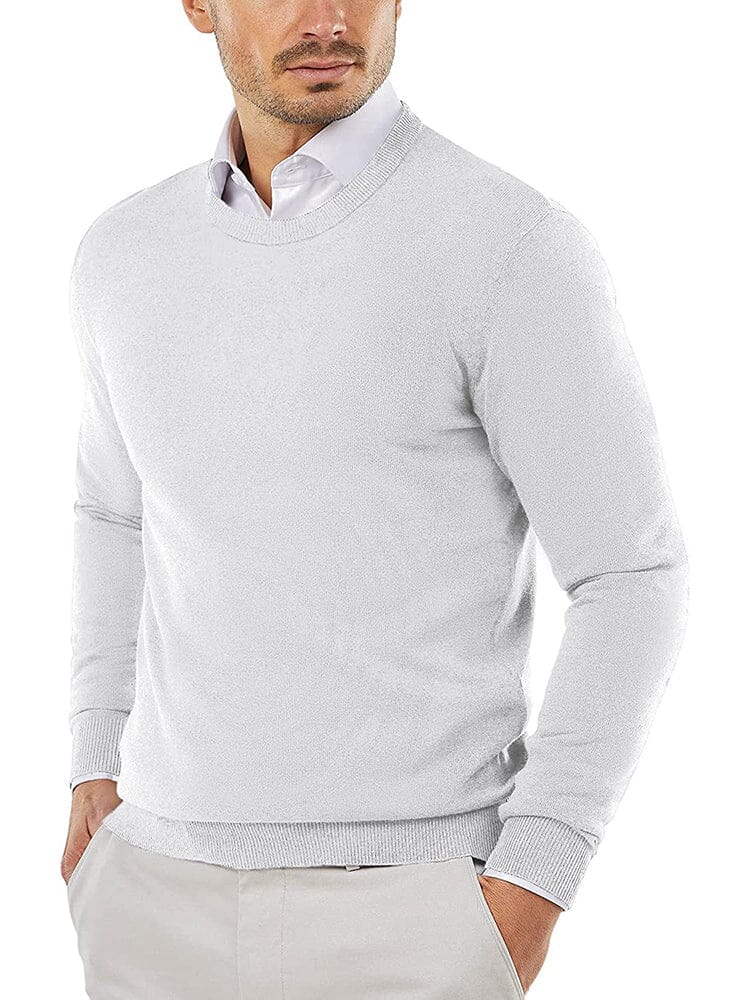 Crew Neck Slim Fit Pullover Knitted Sweater (US Only) - Image 11