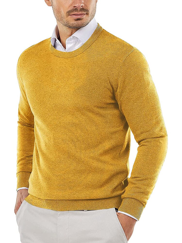 Crew Neck Slim Fit Pullover Knitted Sweater (US Only) - Image 12