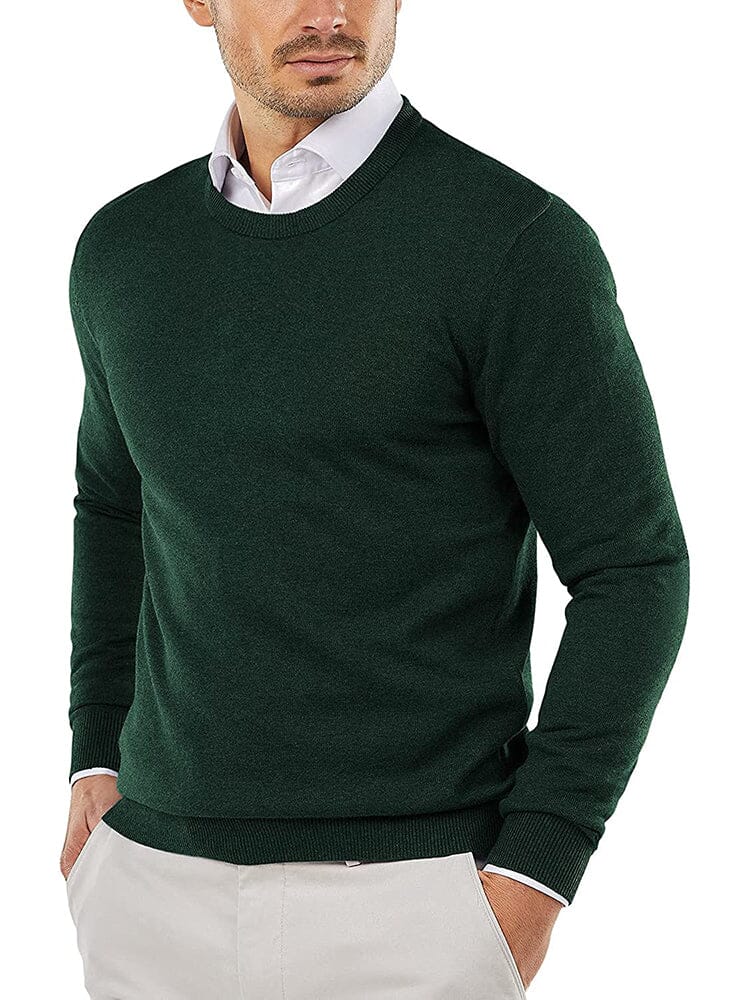 Crew Neck Slim Fit Pullover Knitted Sweater (US Only) - Image 14