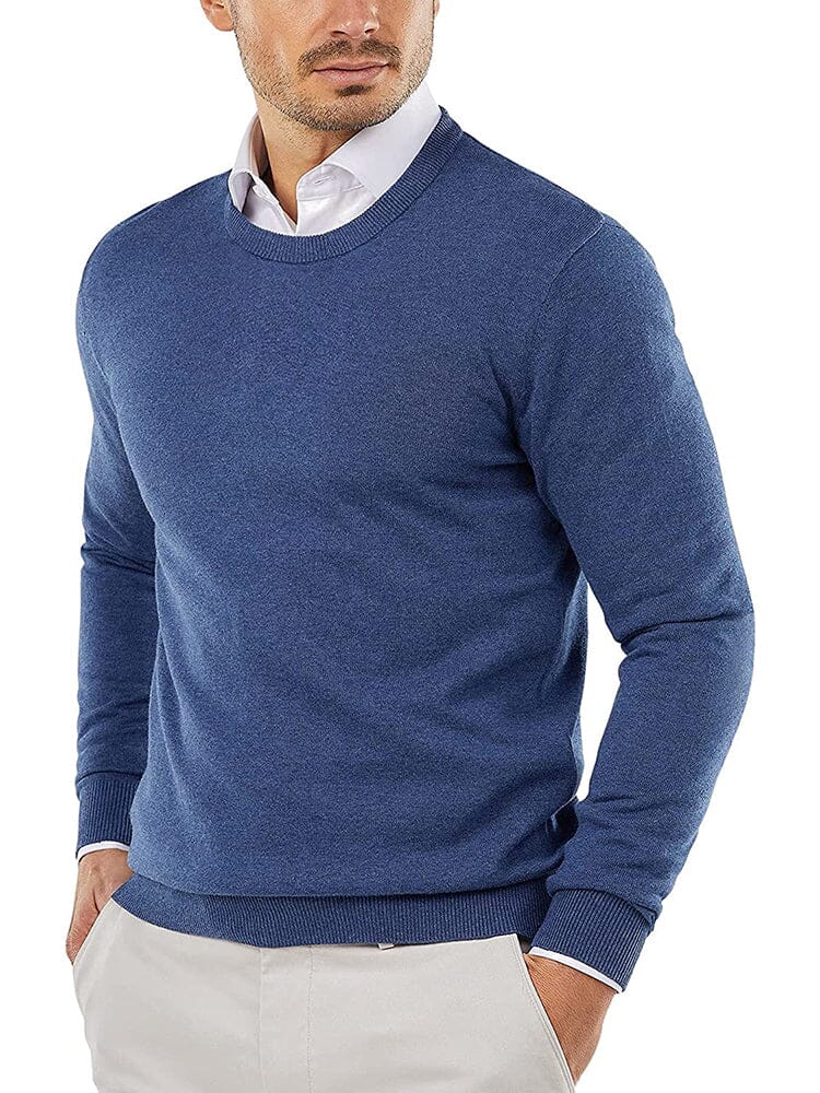 Crew Neck Slim Fit Pullover Knitted Sweater (US Only) - Image 5