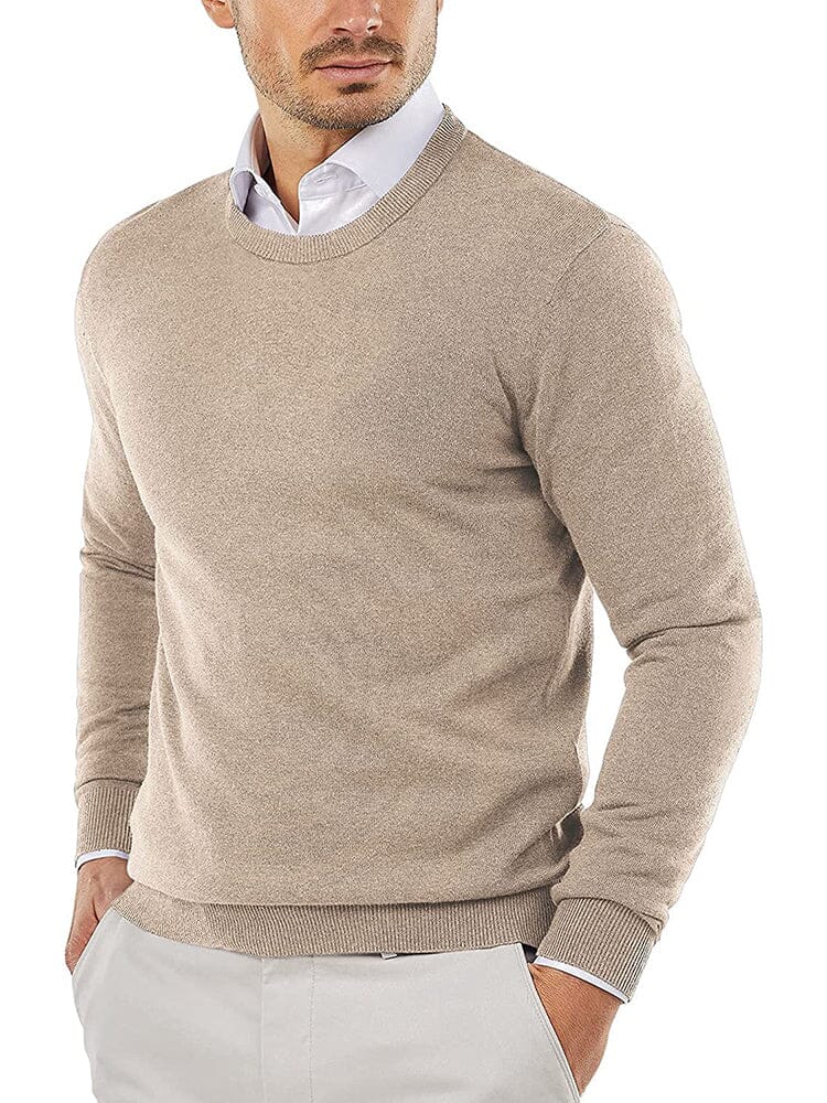 Crew Neck Slim Fit Pullover Knitted Sweater (US Only) - Image 6