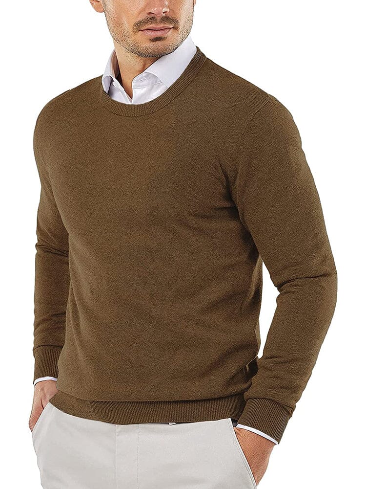 Crew Neck Slim Fit Pullover Knitted Sweater (US Only) - Image 7