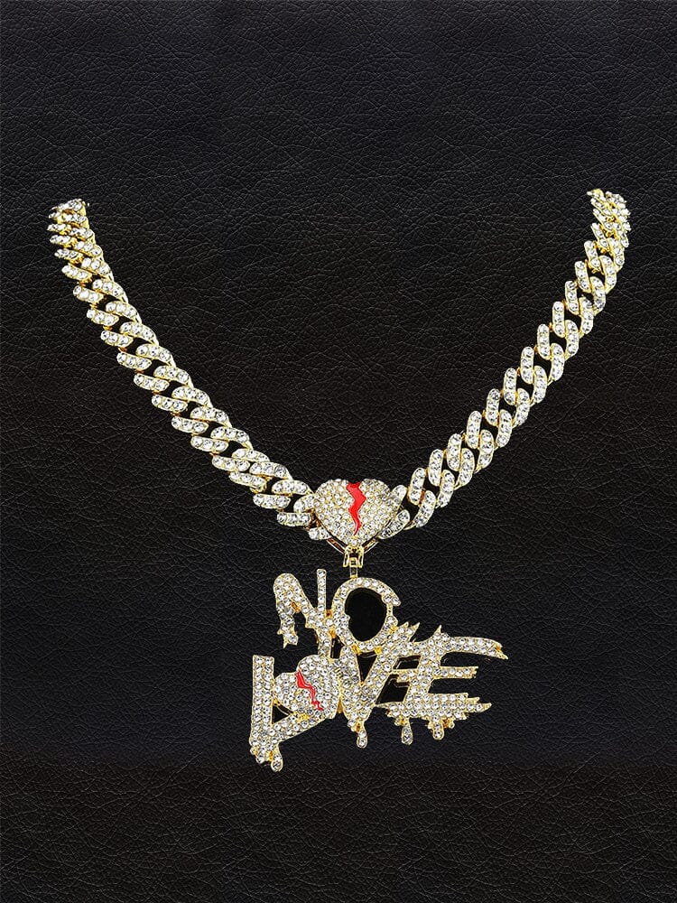 Cuban Link Chain Necklace with Pendant - Image 3