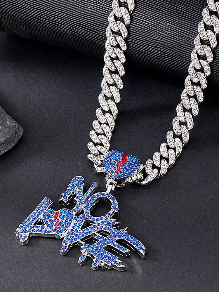 Cuban Link Chain Necklace with Pendant - Image 4