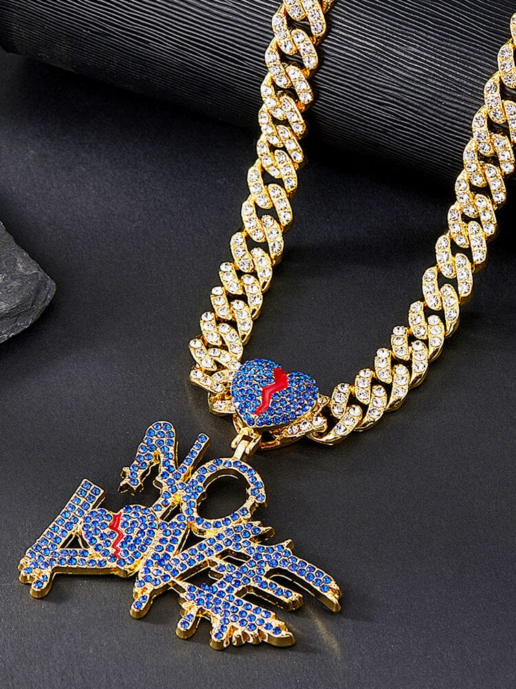 Cuban Link Chain Necklace with Pendant - Image 5