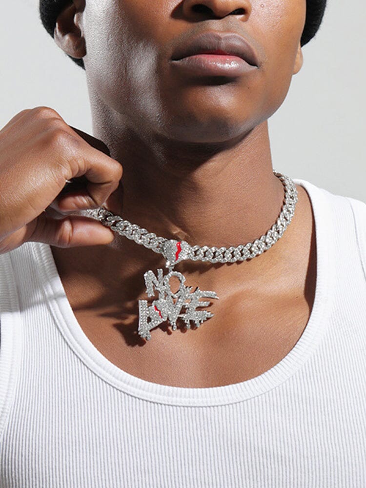 Cuban Link Chain Necklace with Pendant - Image 8