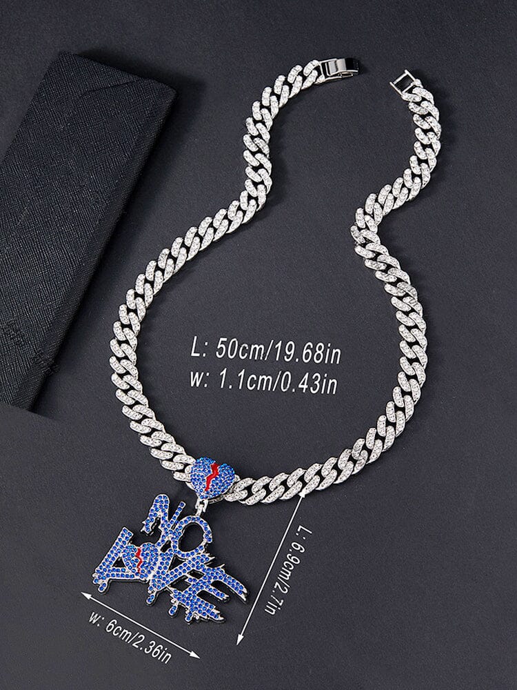 Cuban Link Chain Necklace with Pendant - Image 9