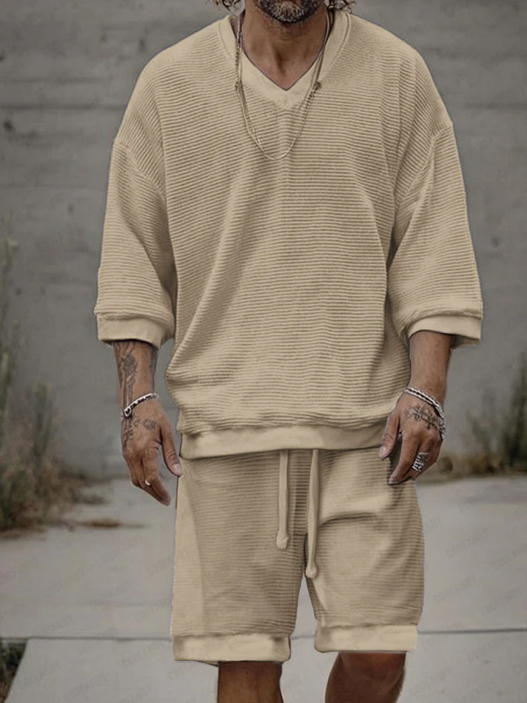 Daily Casual Textured 2-Piece Set - Image 2