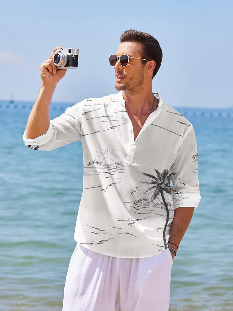 Designer Cocoanut Printed Vacation Shirt (US Only) - Image 3