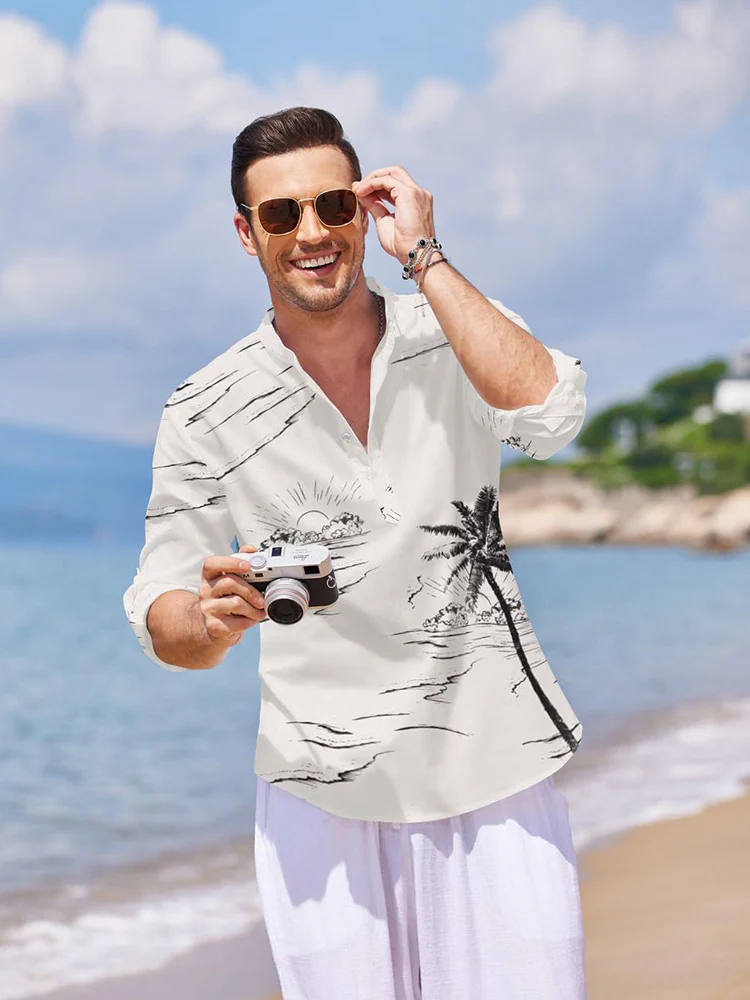Designer Cocoanut Printed Vacation Shirt (US Only) - Image 4