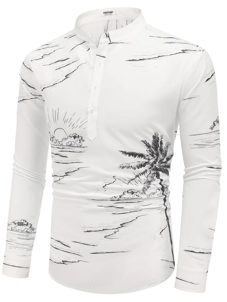 Designer Cocoanut Printed Vacation Shirt (US Only) - Image 6