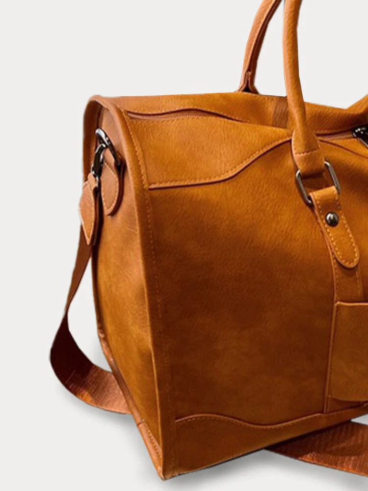 Durable Leather Duffle Bag - Image 6