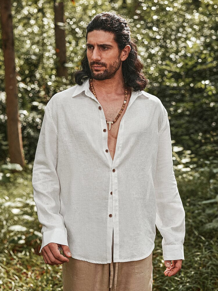 Eco-friendly 100% Linen Shirt - Image 2
