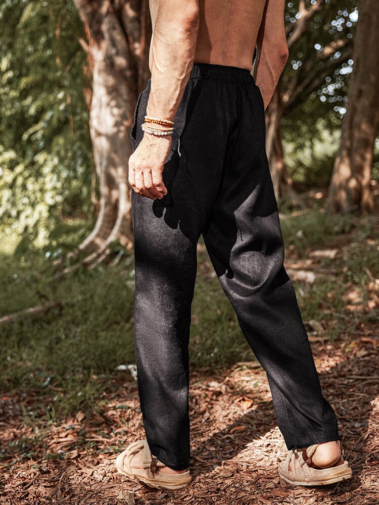 Eco-friendly Cozy 100% Linen Pants - Image 2