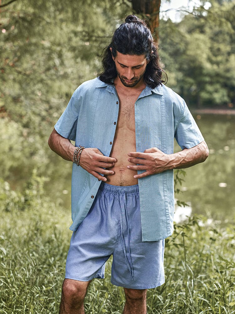 Eco-friendly Linen Blend Shirt - Image 2