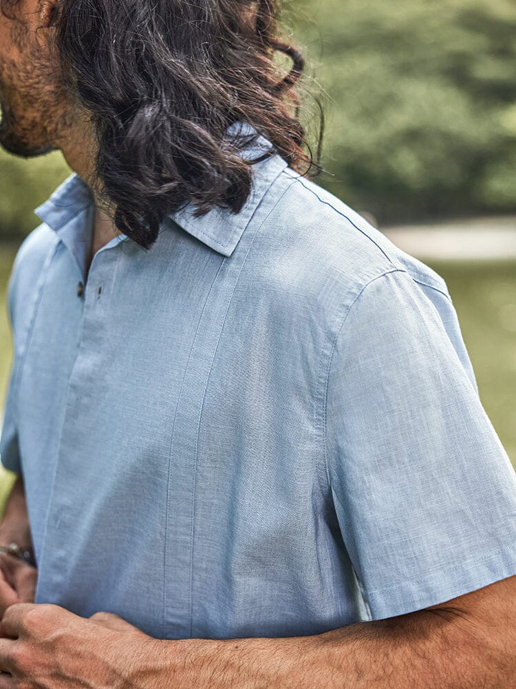 Eco-friendly Linen Blend Shirt - Image 5
