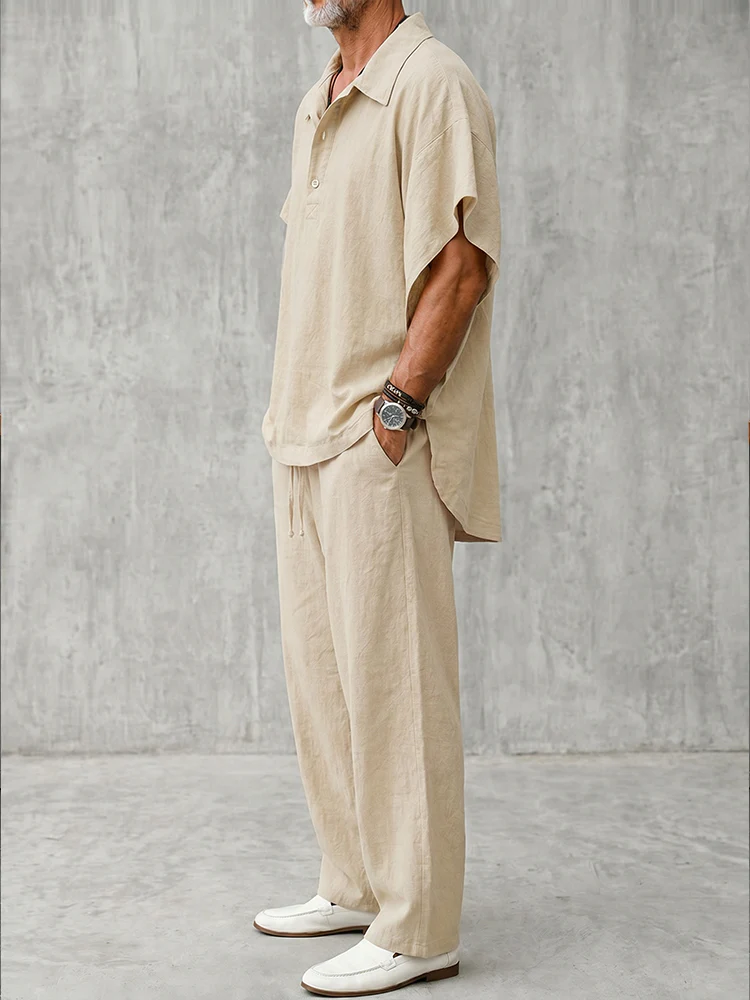 Effortless 100% Cotton Batwing Sleeve Matching Set - Image 3