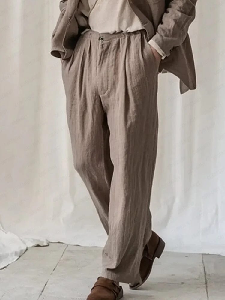 Effortless Cotton Linen Suit Set - Image 4