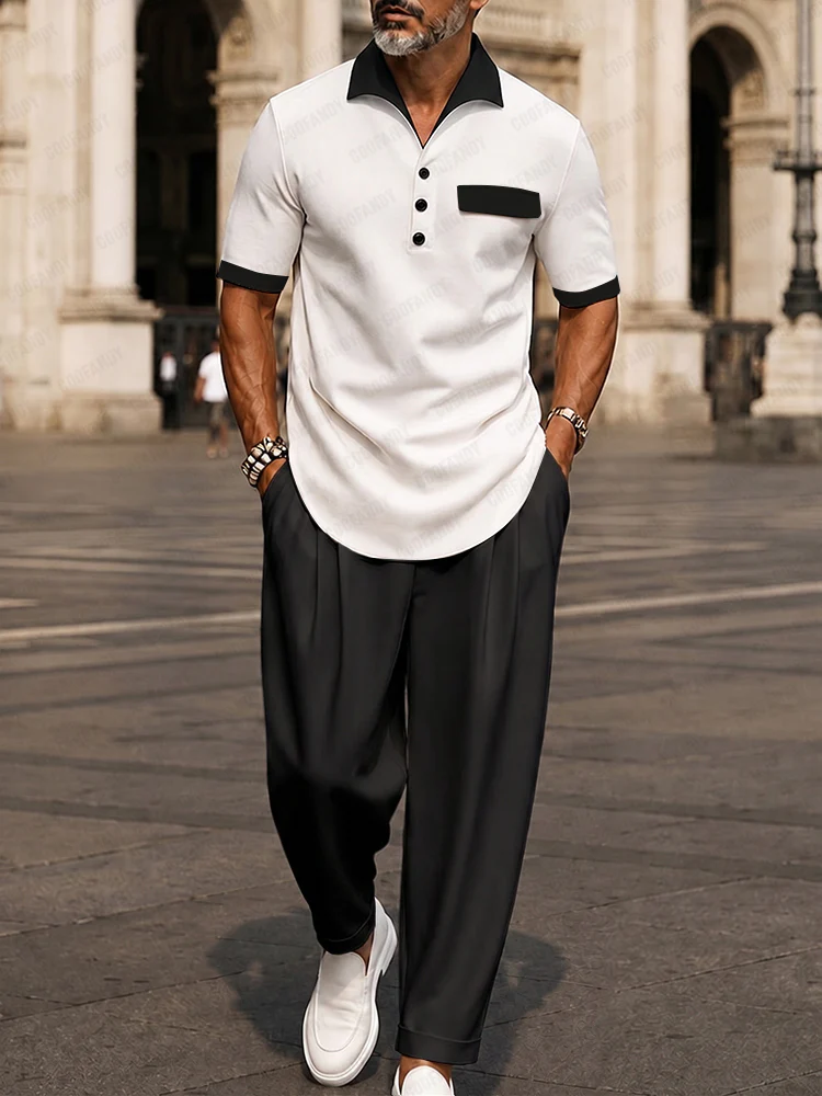 Effortless Leisure Contrast Color Matching Set