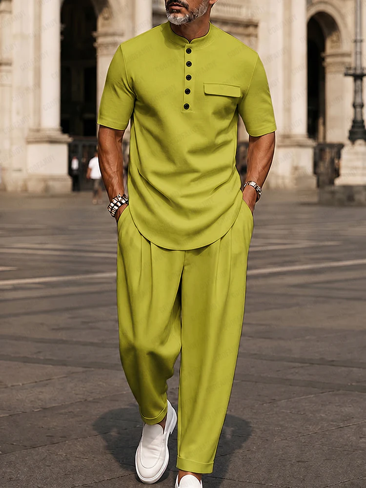 Effortless Leisure Contrast Color Matching Set - Image 9