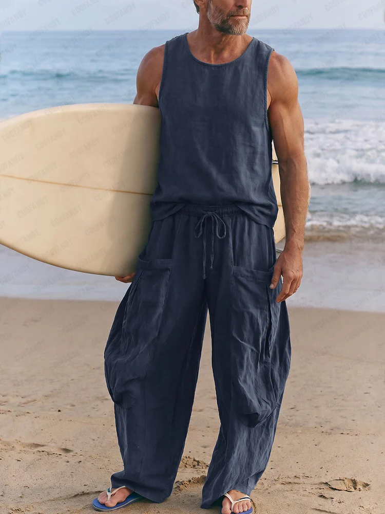 Effortless Loose 100% Cotton Matching Set