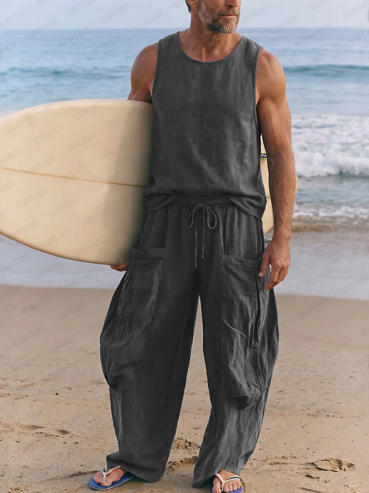 Effortless Loose 100% Cotton Matching Set - Image 2