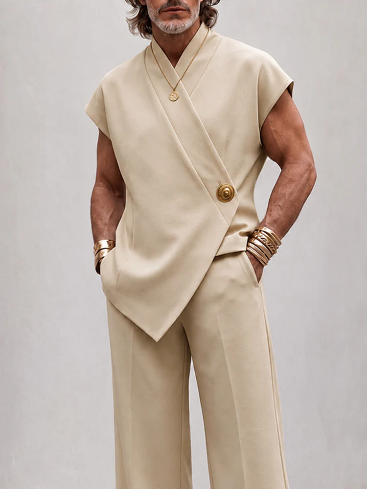 Effortless Luxe Sleeveless Top Pants Set - Image 3