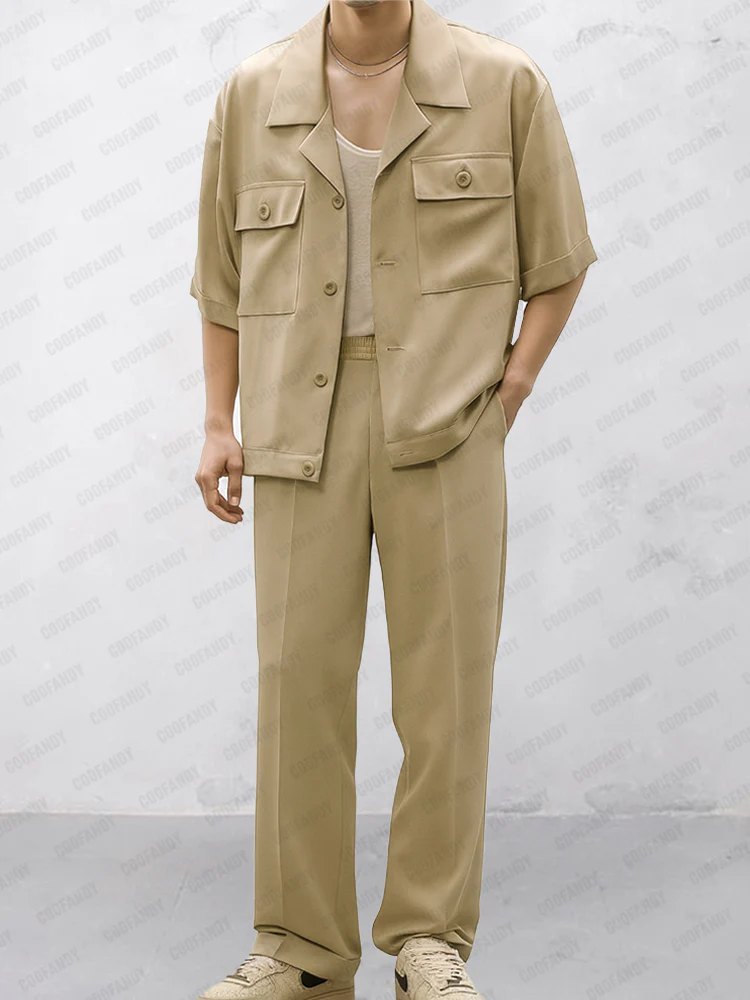 Effortless Match Shirt Pants Set - Image 2