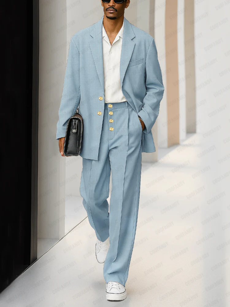Effortless Relaxed Fit Suit Set - Image 2