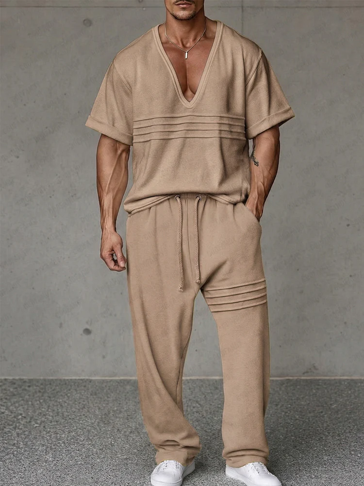 Effortless Urban Pleat Front Matching Set - Image 2