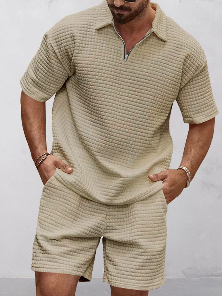 Effortless Waffle Casual Set - Image 3