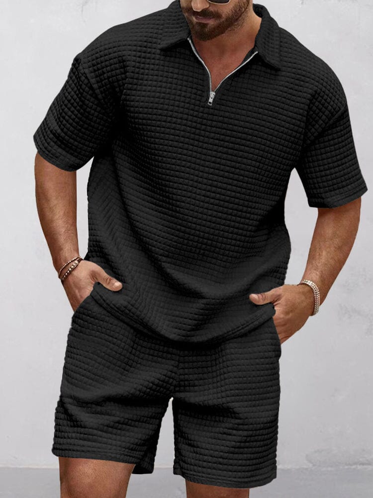 Effortless Waffle Casual Set - Image 4