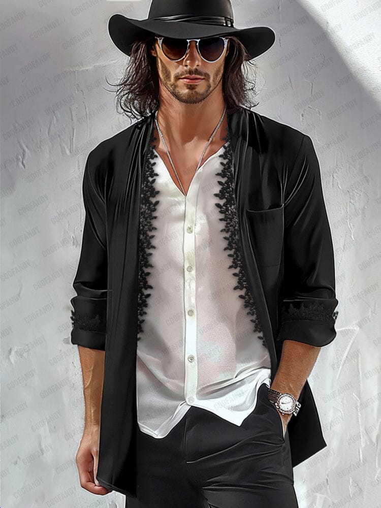 Elegant Lace Detail Blazer