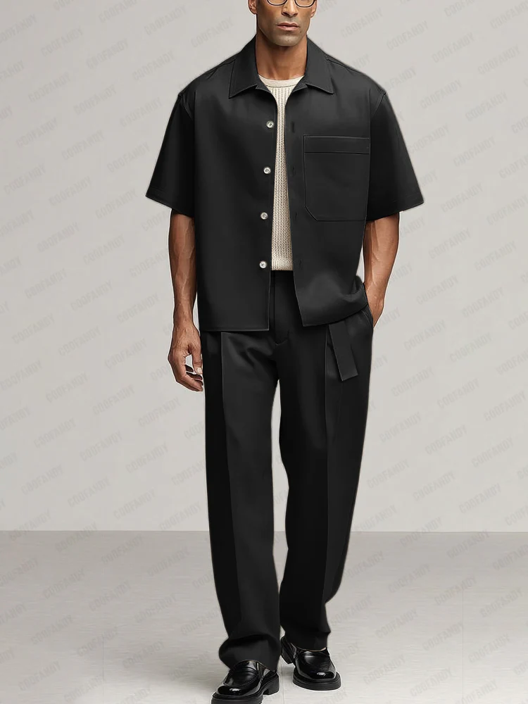 Elegant Simplicity Shirt Pants Set - Image 2
