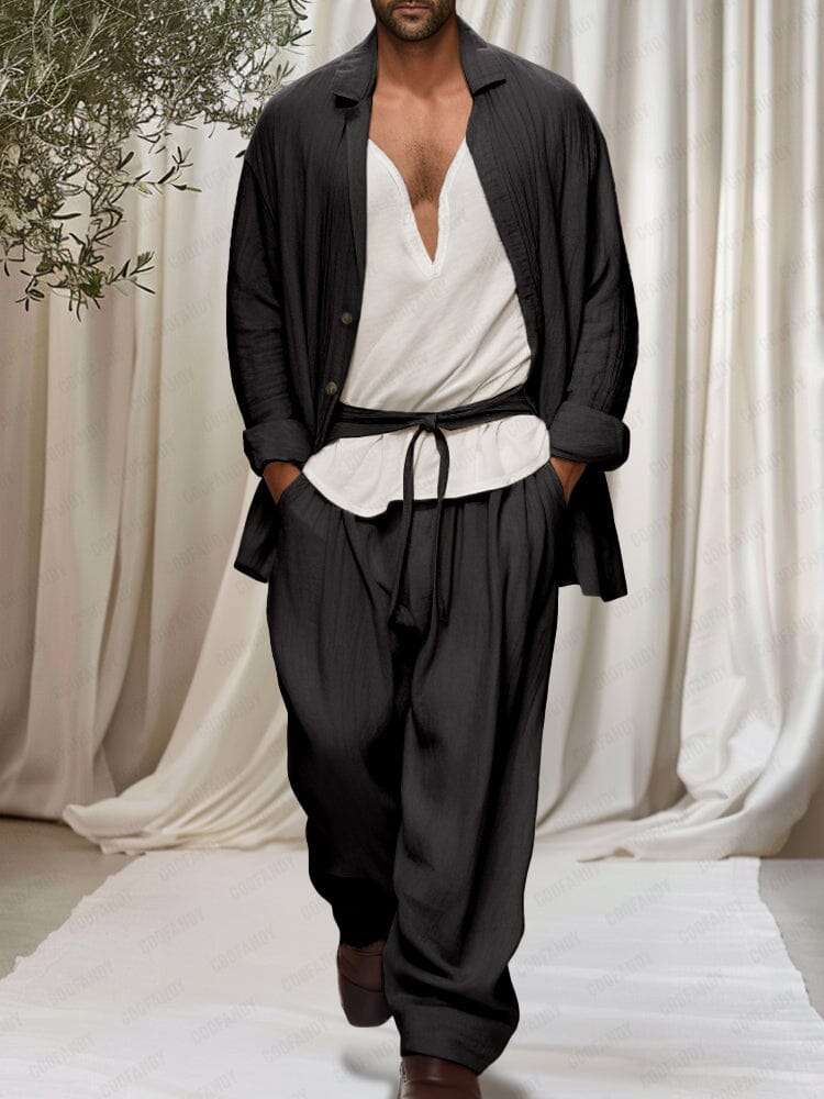 Elegant Utility Cotton 3-Piece Outfits - Image 2