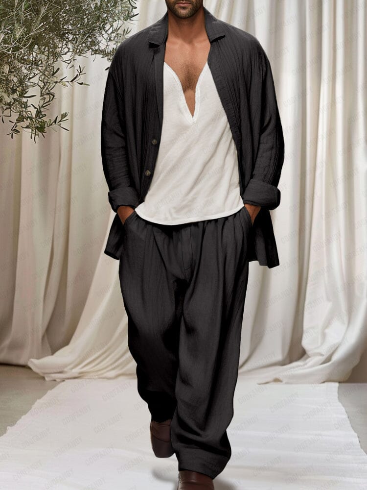 Elegant Utility Cotton 3-Piece Outfits - Image 3