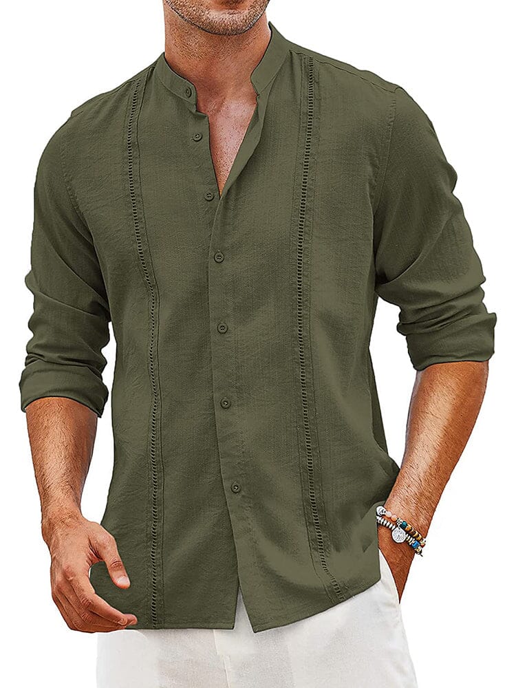 Embroidered Guayabera Linen Shirt (Live Only) - Image 10
